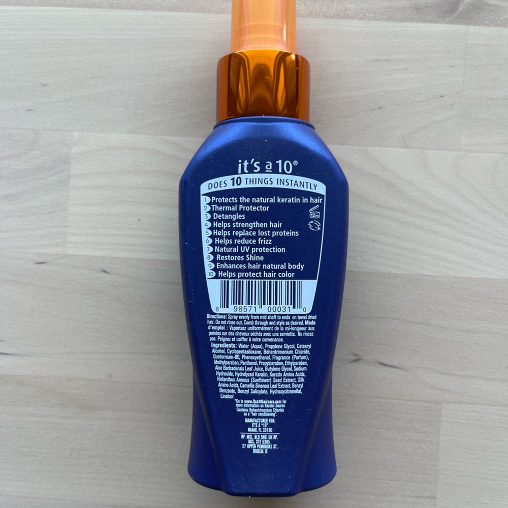 NEW It’s a 10 Miracle Leave In Plus Keratin - Picture 2 of 2